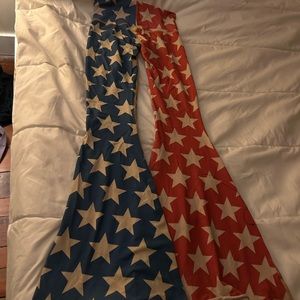 Teeki brand sepia tone all American extra small bell bottom leggings